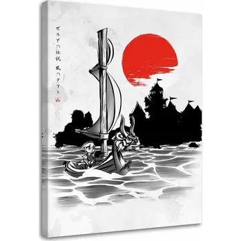 Obraz Obraz na plátně Plachetnice na pozadí slunce 40x60