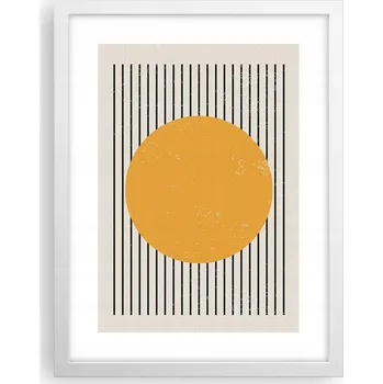 Obraz Obraz plakát v bílém rámu do obýváku 30x40 slunce foto plakáty na zeď