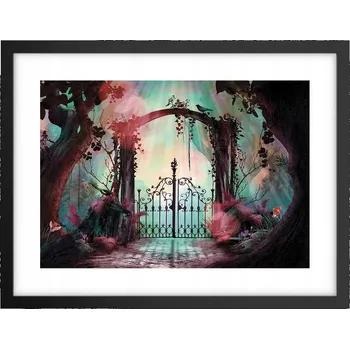 Obraz Obraz plakát v černém rámu do obýváku 40x30 fantasy foto plakáty na zeď