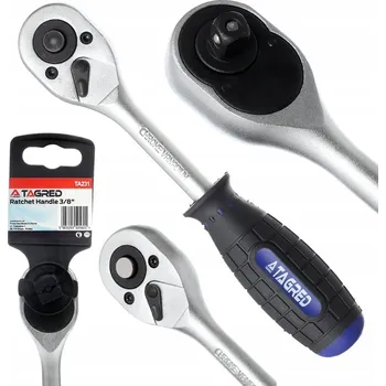 Klíč RAČNA 3/8 TŘESKOTKA KNOFLÍK NÁSTAVCE CrV