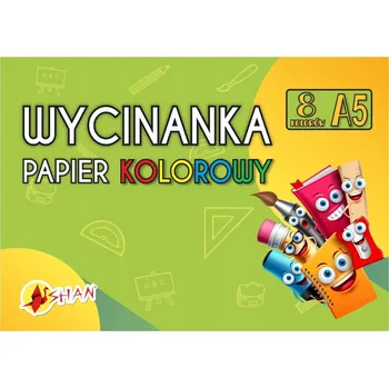 Sešit Blok Shan A5 8 listů vícebarevný, hladký