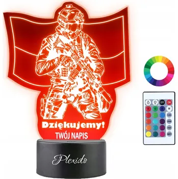 Lampička Noční lampa Plexido vícebarevná