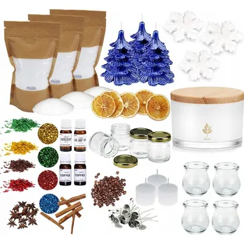 Vánoce Velká sada na výrobu svíček XXL + svíčky na vánoční dekorace 22