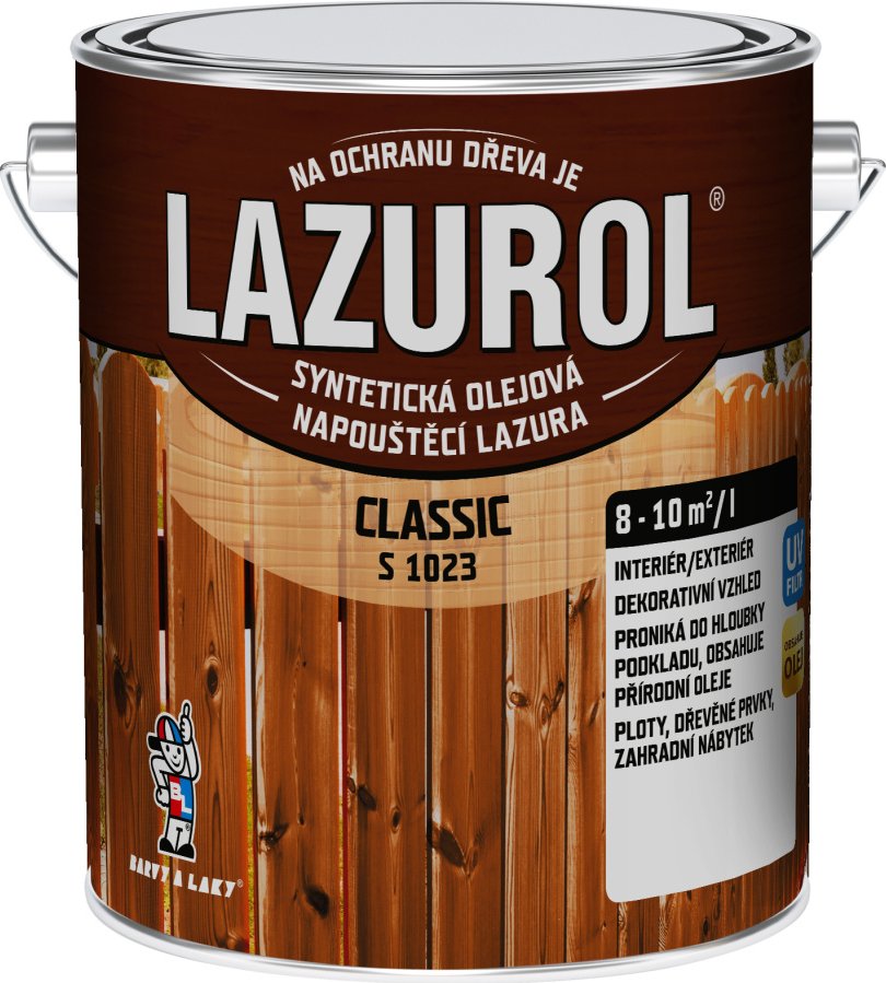 Lazurol Classic S1023/0099 eben 2,5 l tenkovrstvá lazura na dřevo s obsahem olejů