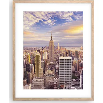 Obraz Obraz plakát na zeď v rámu světlý dub 40x50 město plakáty do obýváku
