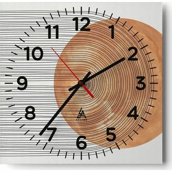 Hodiny Kuchyňské nástěnné hodiny 30x30 Boho Skleněné hodiny do obýváku Moderní Tiché