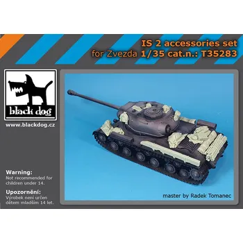 Plastikový model Blackdog 1/35 IS 2 accessories set (Zvezda)