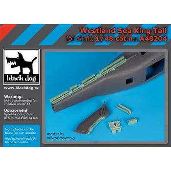 Plastikový model Blackdog 1/48 Westland Sea King tail (Airfix)