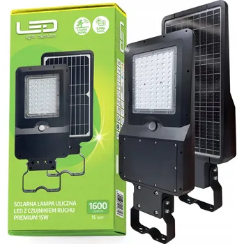 LED reflektor Elektrosalon 15W černý IP65 s pohybovým senzorem