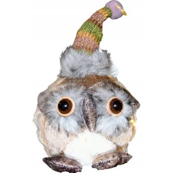 Figurka Zimní sova - figurka, 24 cm