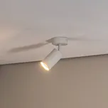 Argon Stropní bodové světlo Sado, bílé, ocel, nastavitelné, 1-plamenné kulaté - Stínidlo - Ø 8 cm, výška 3 cm; bodovka - Ø 6 cm, délka 10,5 cm bílá 1 x 5 W LED - Doprava zdarma