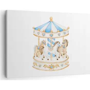 Obraz Obraz na plátně do obýváku, ložnice 70x50 koně foto obrazy na zeď