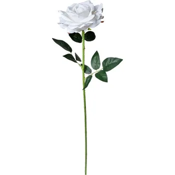 umělá květina Dekorační umělá květina bílá růže - 12*76 cm