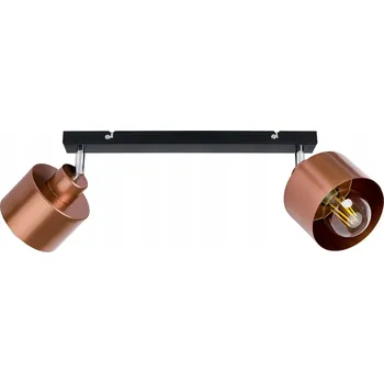 Závěsné svítidlo LED-ONE kovový pohár měděné barvy, 2 světelné body E27