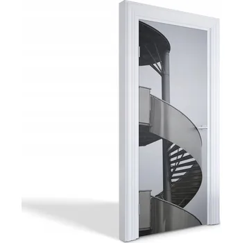 Fototapeta Fólie na dveře do kuchyně, obýváku, pokoje - Kovové schodiště 85x205 cm