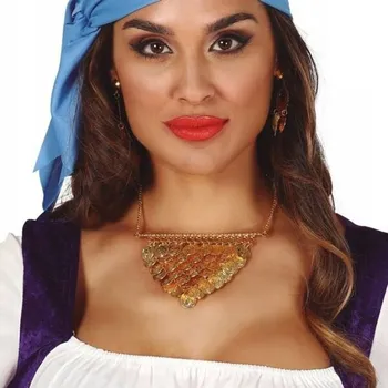 Náhrdelník NÁHRDELNÍK KOVOVÉ MINCE CIKÁNKA