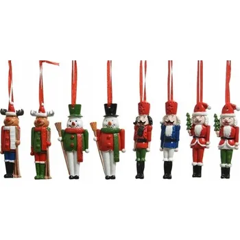 Vánoční ozdoba Závěsná ozdoba na stromeček vojáček, sob, sněhulák