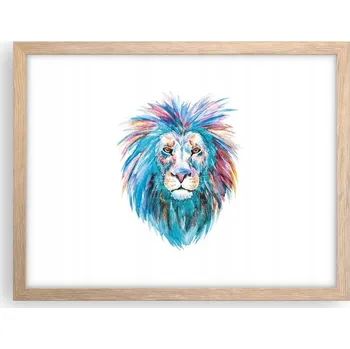 Obraz Obraz plakát v rámu světlý dub do obýváku 40x30 zvířata foto na zeď