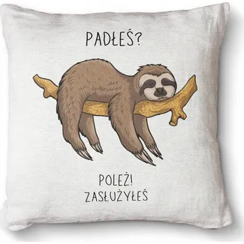 Polštář Ozdobný foto polštář dekorativní Premium 40x40 - Padłeś poleż zasłużyłeś