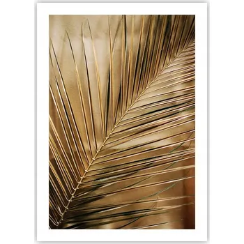 Obraz Plakát bez rámu do obývacího pokoje ložnice 50x70 palmový list moderní obraz