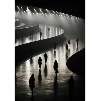 Plakát Plakát Paprsky ve Stínu bez rámu 29,7 x 42 cm