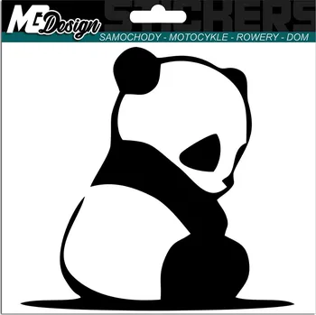 Samolepicí dekorace na vozidlo NÁLEPKA na auto PANDA MEDVÍDEK MEDVÍDEK BEAR 15x14,5 cm