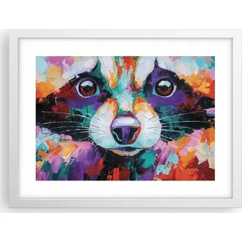 Obraz Obraz plakát v bílém rámu do obýváku 40x30 abstrakce foto na zeď