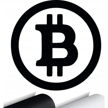Samolepicí dekorace na vozidlo SAMOLEPKA Grafika na auto BITCOIN BTC LOGO Kryptoměna Crypto 14x14 cm
