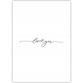 Obraz Plakát bez rámu do obýváku ložnice 50x70 typografie moderní módní obraz