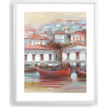 Obraz Obraz plakát na zeď v bílém rámu 40x50 architektura plakáty do obýváku