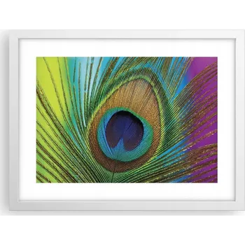 Obraz Obraz plakát v bílém rámu do obýváku 40x30 abstrakce foto na zeď