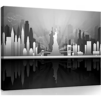 Obraz OBRAZ NA PLÁTNĚ CANVAS 60x40 NEW YORK PANORAMA