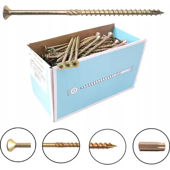 Vrut Vruty do dřeva tesařské zápustné, zápustná hlava 4,5x50mm - 200ks + BIT