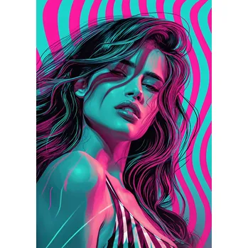 Plakát Plakát Neonový pohled bez rámu 29,7 x 42 cm