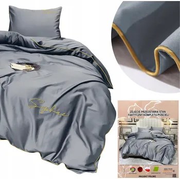 Povlečení Povlečení 140x200 Sada 2 díly Jednobarevné s Výšivkou Mikrovlákno Areta 12