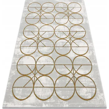Koberec Koberec glamour krémovo-šedo-zlatý 80x150 cm