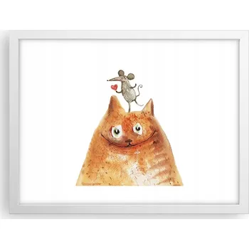 Obraz Obraz plakát v bílém rámu do obýváku 40x30 pro děti foto na zeď