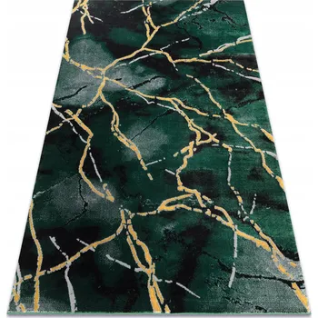 Koberec STYLOVÝ KOBEREC DO OBÝVÁKU 80x150 MARMOR lahvově zeleň #AF479