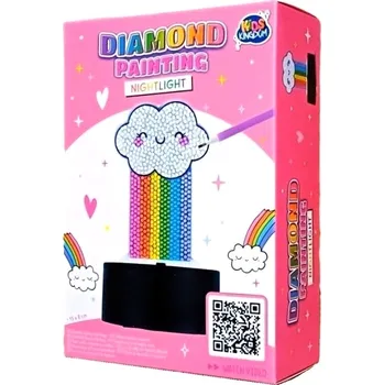 Dřevěná hračka MALOVÁNÍ DIAMANTY – NOČNÍ LAMPA – DUHA