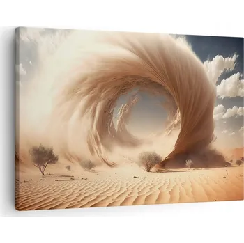 Obraz Obraz na plátně do obýváku ložnice 70x50 pískové foto obrazy na zeď