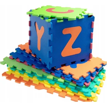 PĚNOVÁ PODLOŽKA PUZZLE NA PODLAHU PÍSMENA ABECEDA