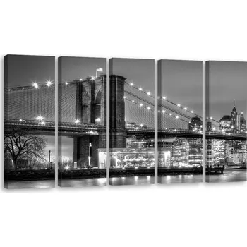 Obraz Obraz Triptych Manhattan Most New York 100x40