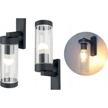 Venkovní osvětlení Venkovní nástěnné svítidlo GOLED černé E27 0 W