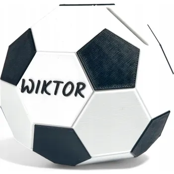 Pokladnička Pokladnička pro děti Dárek ke svatému přijímání pro chlapce JMÉNO Fotbalový míč 3D EKO