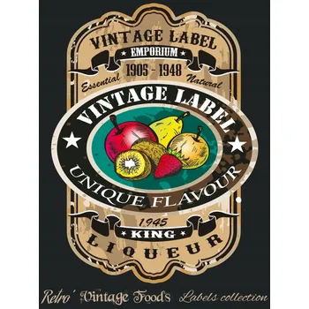 Obraz Cedule Vintage Label - Unique Flavour