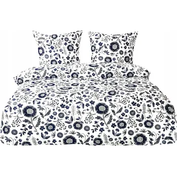 Povlečení POVLEČENÍ 200x220 BAVLNĚNÝ SATÉN 3 Č. + 2 povlaky na polštáře 70x80 BAVLNA KVĚTINY