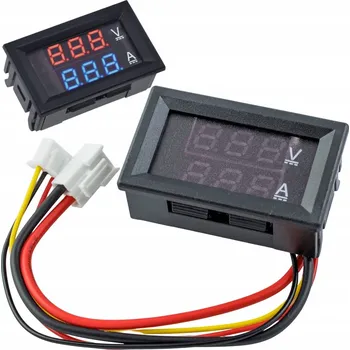 Měřič MSALAMON Voltmetr Ampérmetr panelový modul 100V 10A