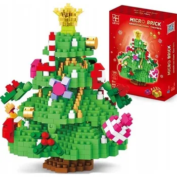 ostatní stavebnice VÁNOČNÍ STAVEBNICE STROMEČEK JAKO DÁREK 698 DÍLŮ 7029