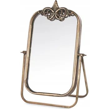 Zrcadlo ZRCADLO STOJÍCÍ ZLATÉ STYLOVÉ PALÁCOVÉ RETRO STARÉ ZLATO
