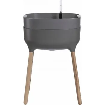 Květináč Šedý plast Květináč Plastia 25 cm x 1 x 25 cm